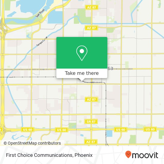 First Choice Communications map