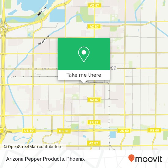 Mapa de Arizona Pepper Products