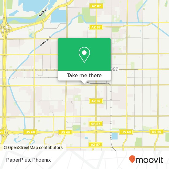 PaperPlus map