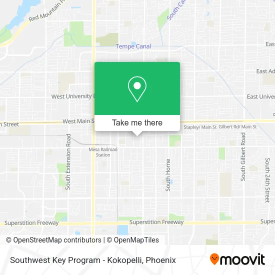 Southwest Key Program - Kokopelli map
