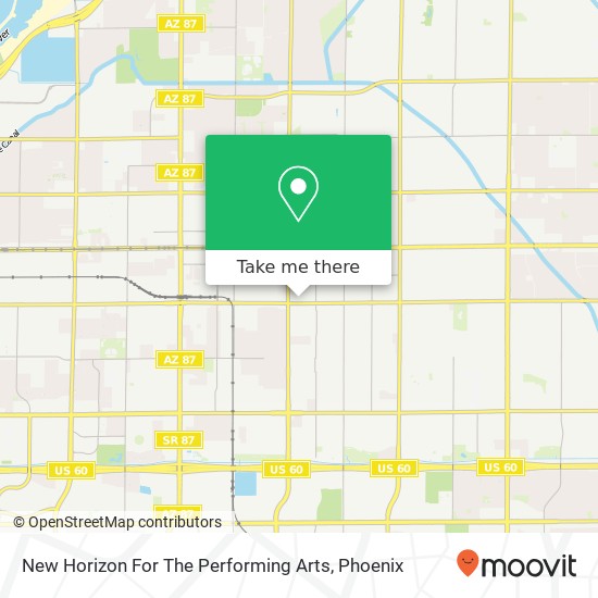 Mapa de New Horizon For The Performing Arts