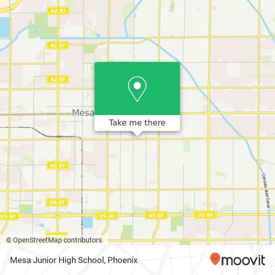 Mesa Junior High School map