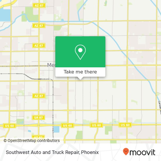Southwest Auto and Truck Repair map