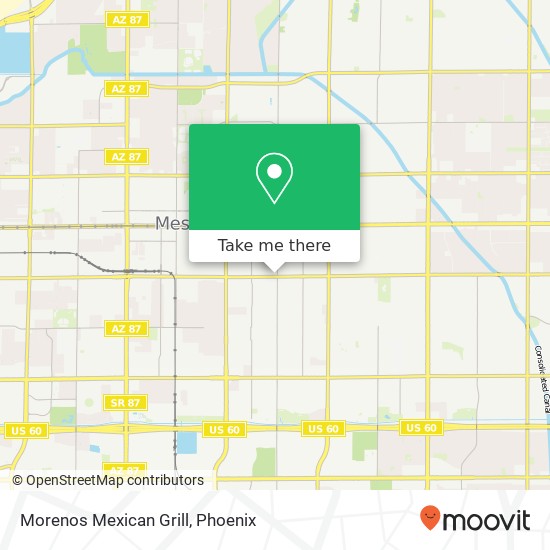 Morenos Mexican Grill map