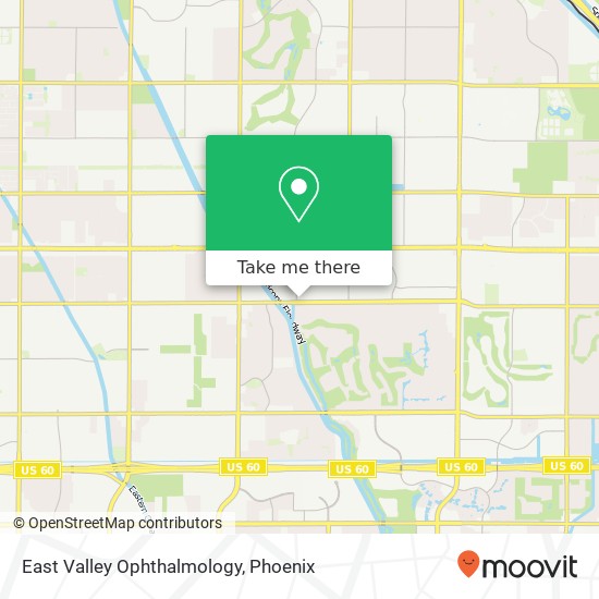 Mapa de East Valley Ophthalmology