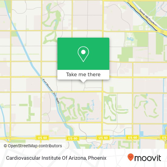 Mapa de Cardiovascular Institute Of Arizona