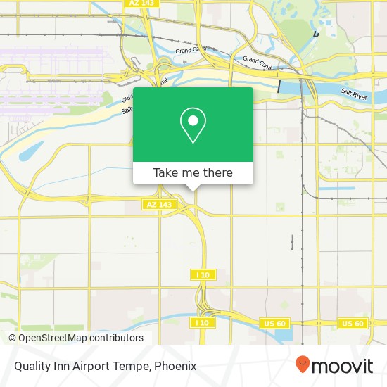 Quality Inn Airport Tempe map