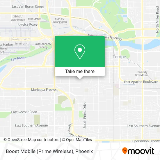 Boost Mobile (Prime Wireless) map