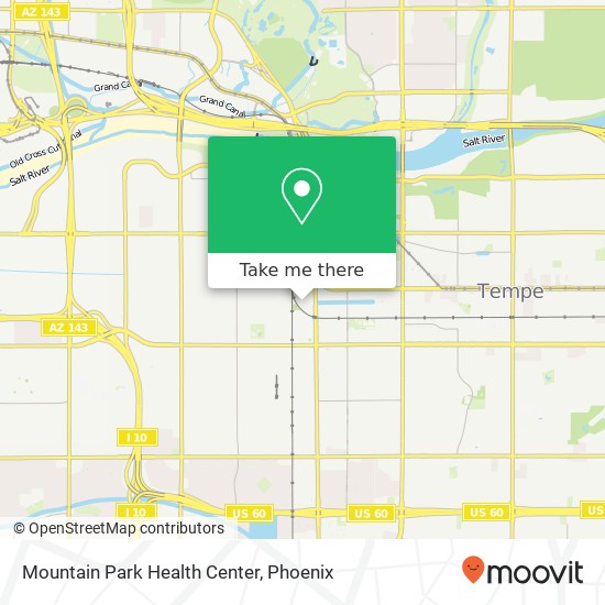 Mountain Park Health Center map