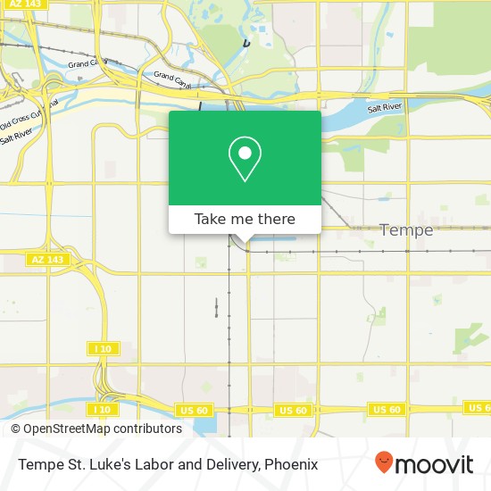 Tempe St. Luke's Labor and Delivery map