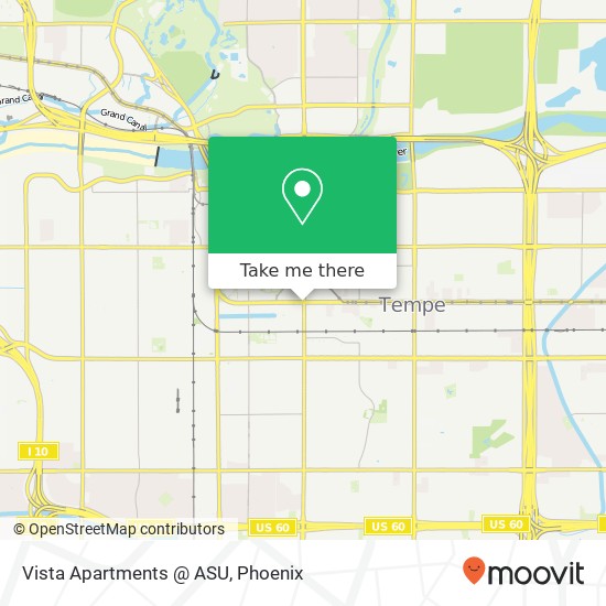 Vista Apartments @ ASU map