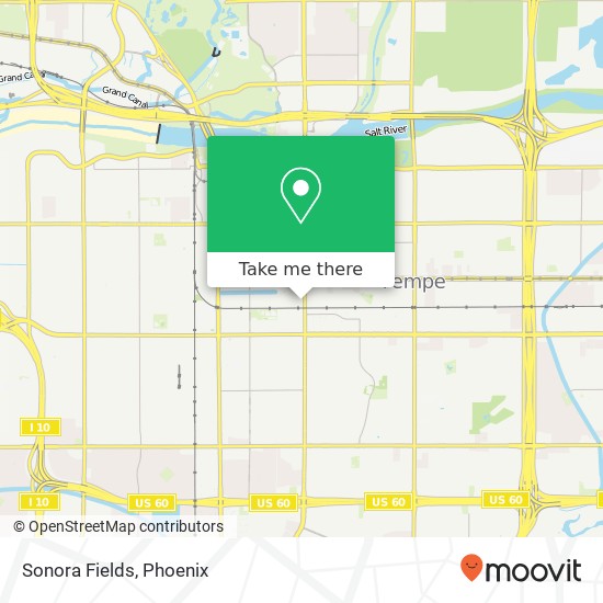 Sonora Fields map