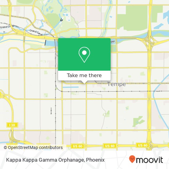 Kappa Kappa Gamma Orphanage map