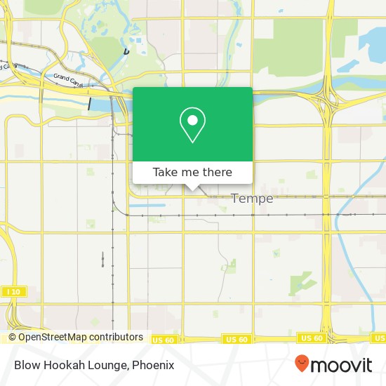 Mapa de Blow Hookah Lounge