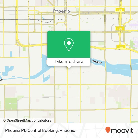 Phoenix PD Central Booking map