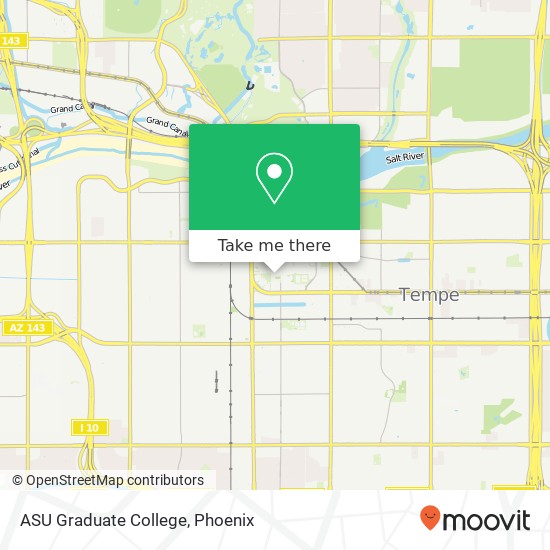 Mapa de ASU Graduate College
