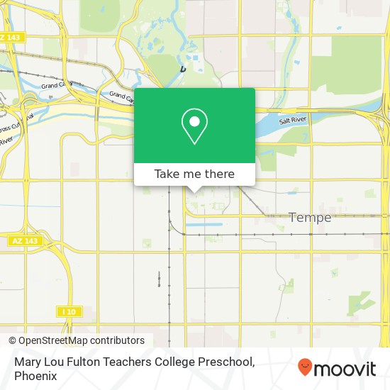 Mapa de Mary Lou Fulton Teachers College Preschool