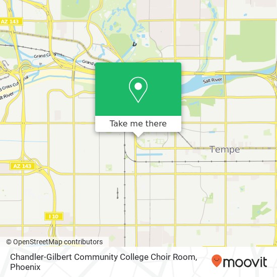 Chandler-Gilbert Community College Choir Room map