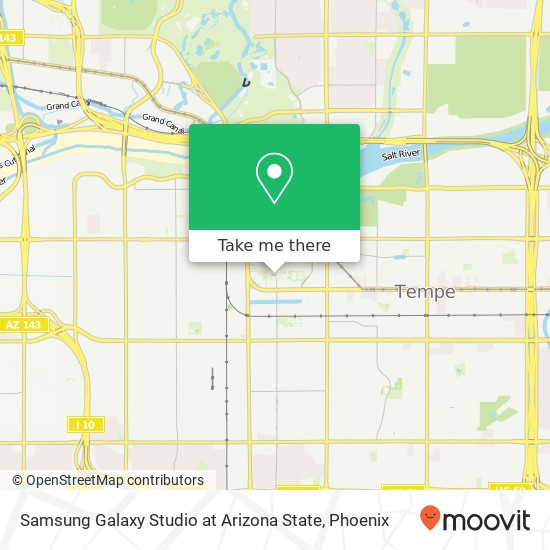 Samsung Galaxy Studio at Arizona State map