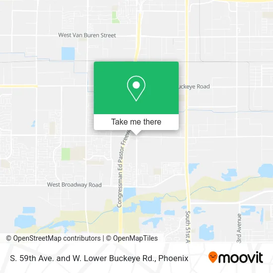 Mapa de S. 59th Ave. and W. Lower Buckeye Rd.