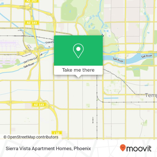 Mapa de Sierra Vista Apartment Homes