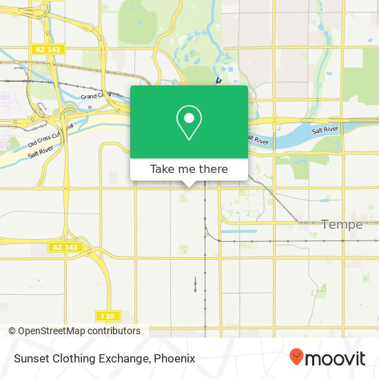 Sunset Clothing Exchange map