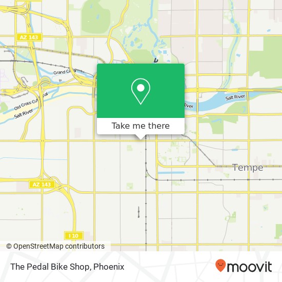 Mapa de The Pedal Bike Shop