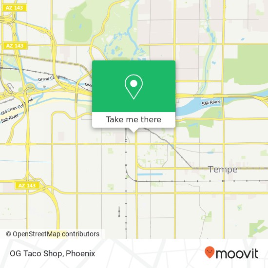 OG Taco Shop map