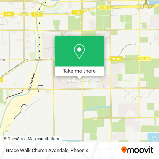 Grace Walk Church Avondale map