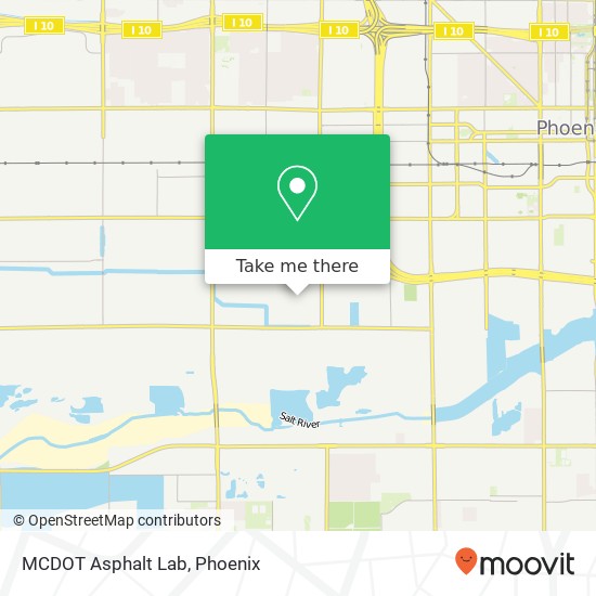 MCDOT Asphalt Lab map