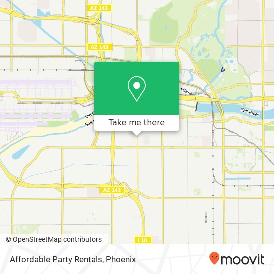 Affordable Party Rentals map