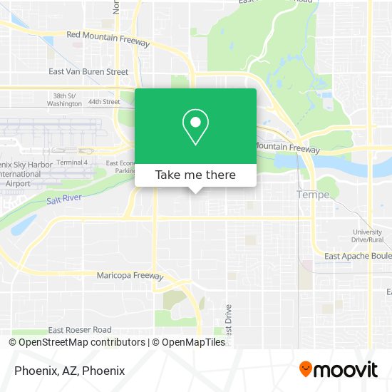 Phoenix, AZ map