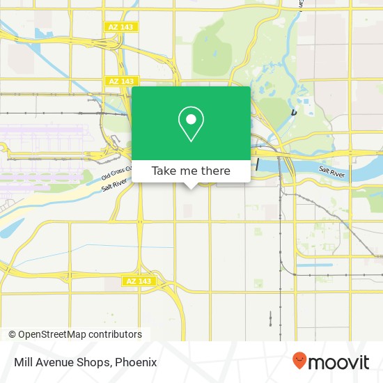 Mill Avenue Shops map