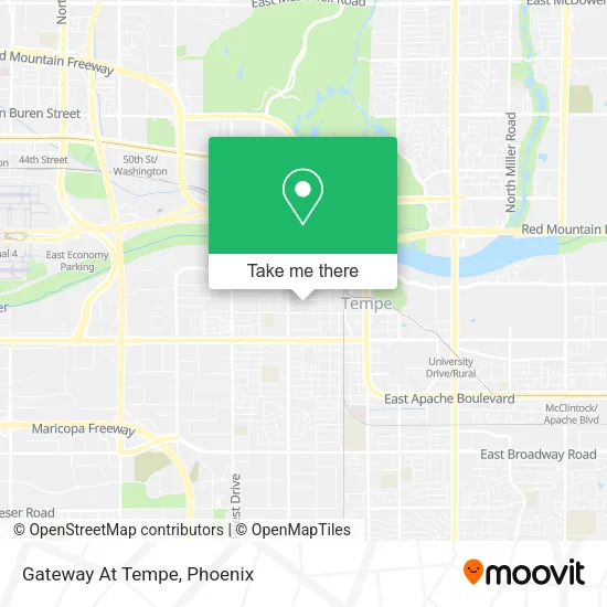 Gateway At Tempe map