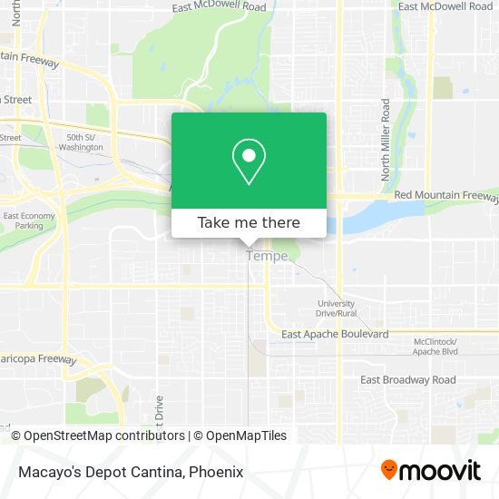 Macayo's Depot Cantina map
