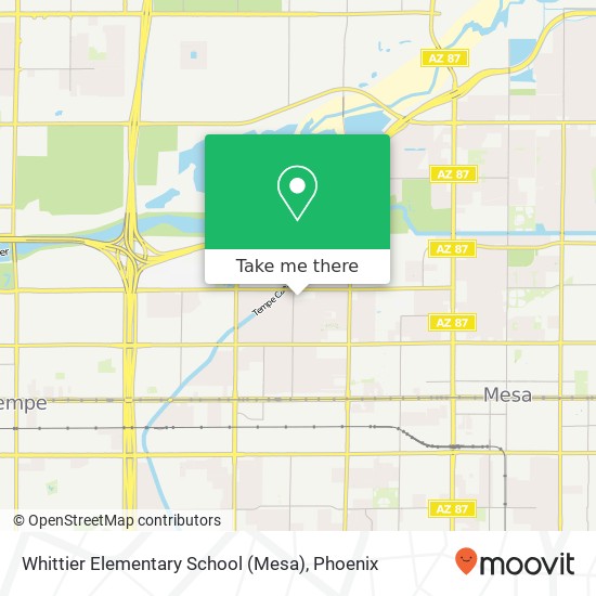 Mapa de Whittier Elementary School (Mesa)