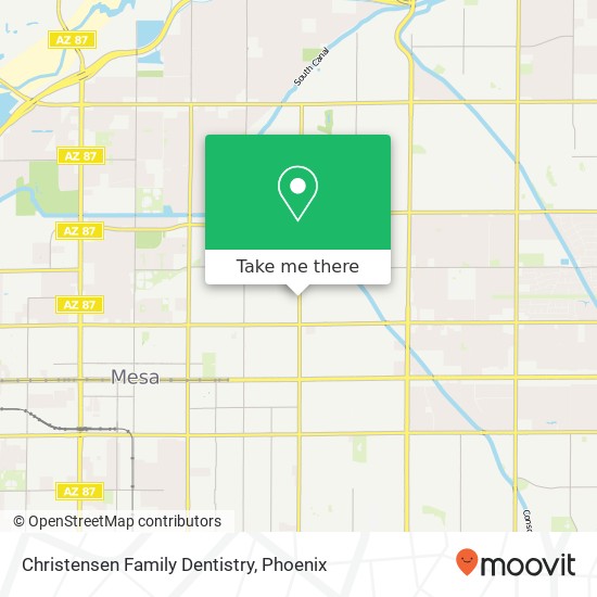 Christensen Family Dentistry map