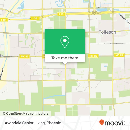 Avondale Senior Living map