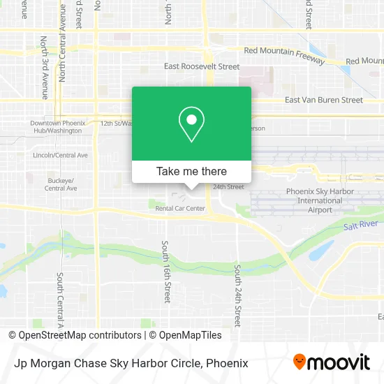 Jp Morgan Chase Sky Harbor Circle map