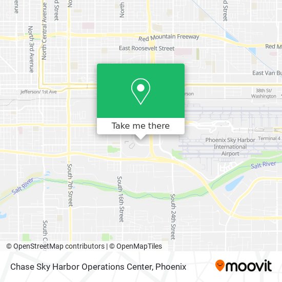 Chase Sky Harbor Operations Center map