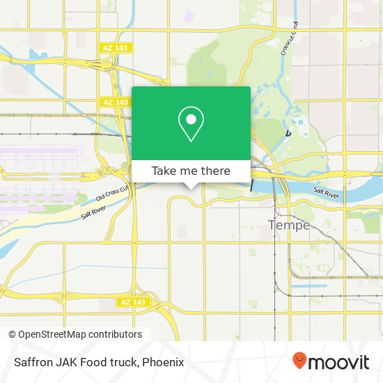Saffron JAK Food truck map