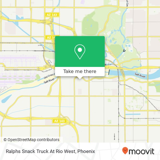 Ralphs Snack Truck At Rio West map