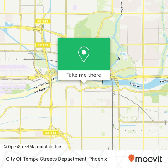 Mapa de City Of Tempe Streets Depaetment