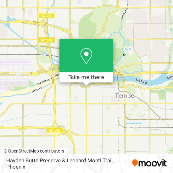 Mapa de Hayden Butte Preserve & Leonard Monti Trail