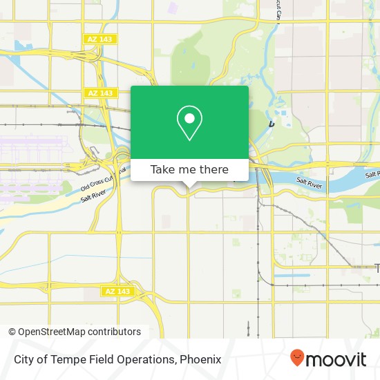 City of Tempe Field Operations map