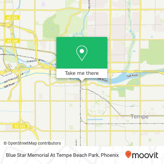 Mapa de Blue Star Memorial At Tempe Beach Park