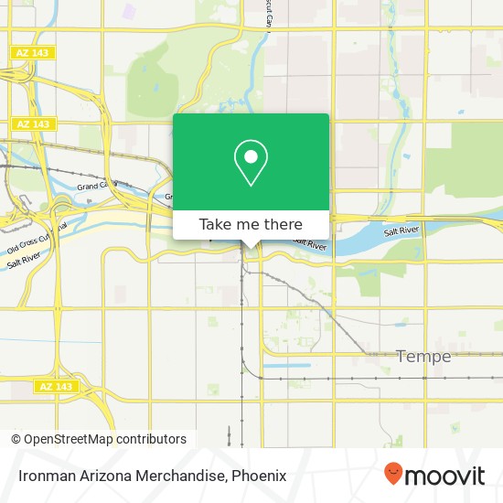 Ironman Arizona Merchandise map