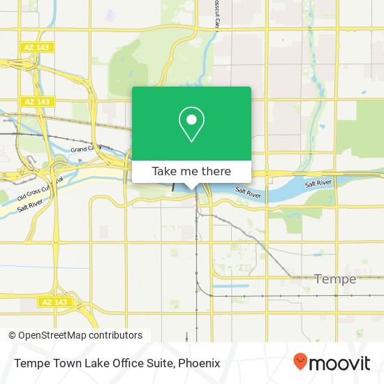 Mapa de Tempe Town Lake Office Suite