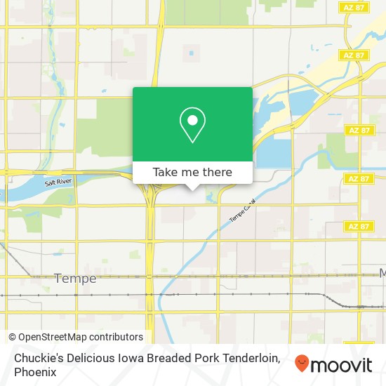 Chuckie's Delicious Iowa Breaded Pork Tenderloin map