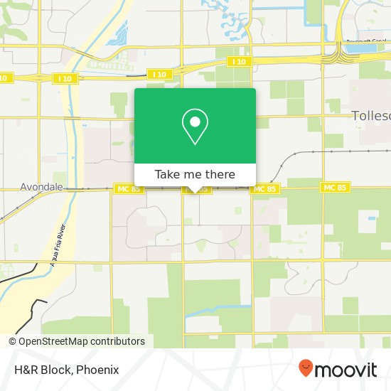 H&R Block map